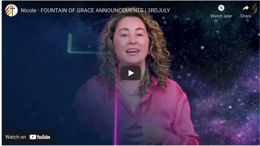 Nicole - FOUNTAIN OF GRACE ANNOUNCEMENTS | 3RDJULY