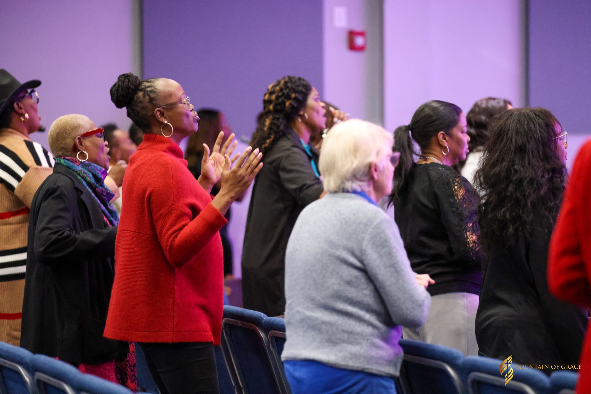 Christian women studying bible in community circles